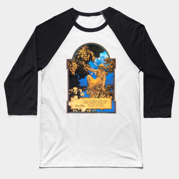 Advertisement for Djer-Kiss Toilet Water, 1917 by Maxfield Parrish Baseball T-Shirt by WAITE-SMITH VINTAGE ART